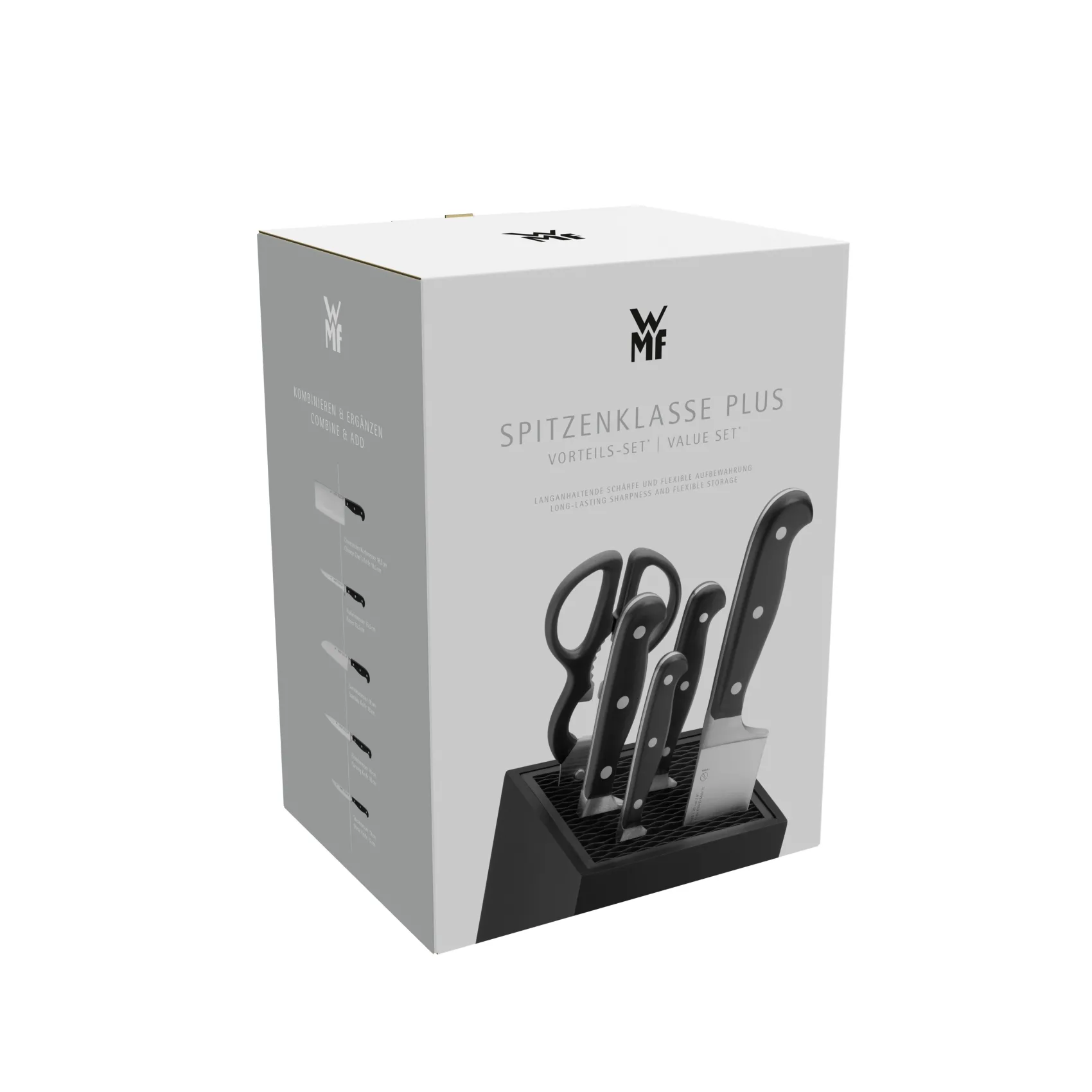 WMF Messerblöcke|Messersets|Spitzenklasse Plus Messer-Vorteils-Set* mit FlexTec Messerblock, 6-teilig