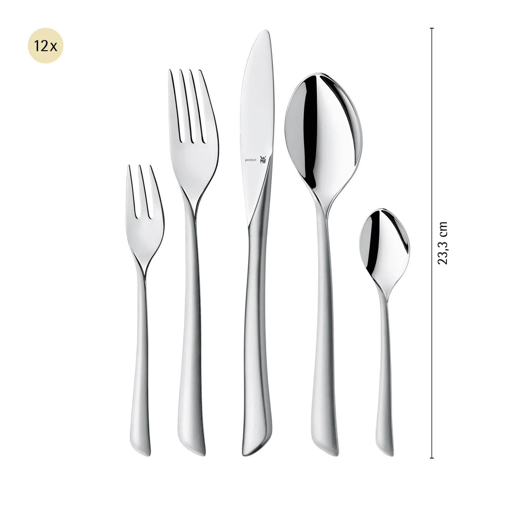 WMF Besteck-Sets|Virginia Besteck-Set, 66-teilig, Cromargan protect®
