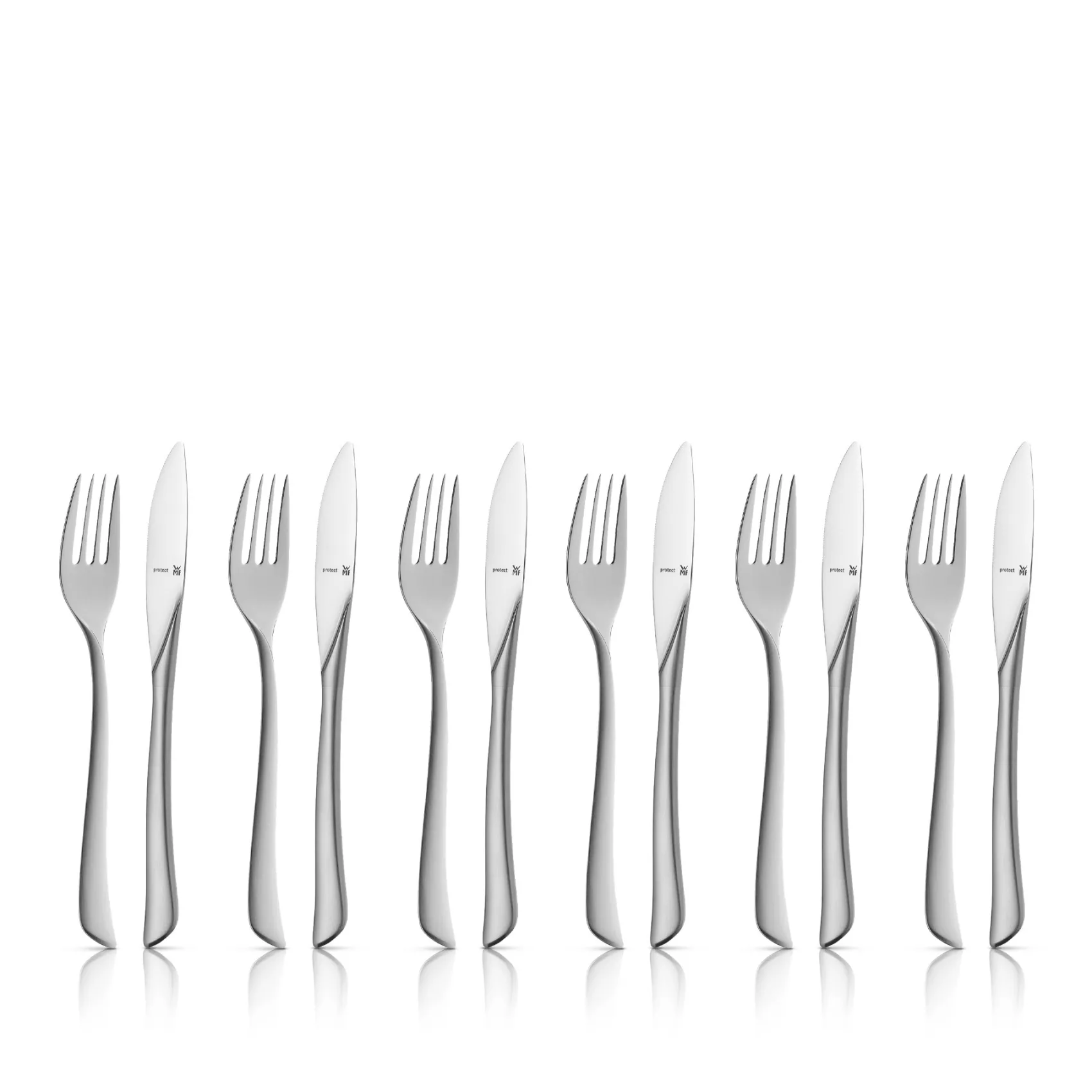 WMF Besteck-Sets|Virginia Dessertbesteck-Set, 12-teilig, Cromargan protect®