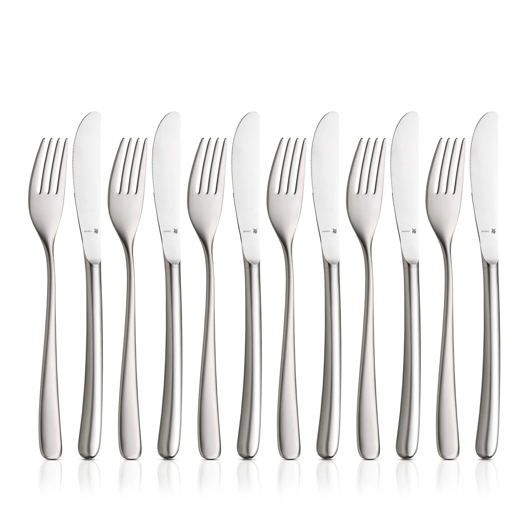 WMF Besteck-Sets|Vision Dessertbesteck-Set, 12-teilig, Cromargan protect®