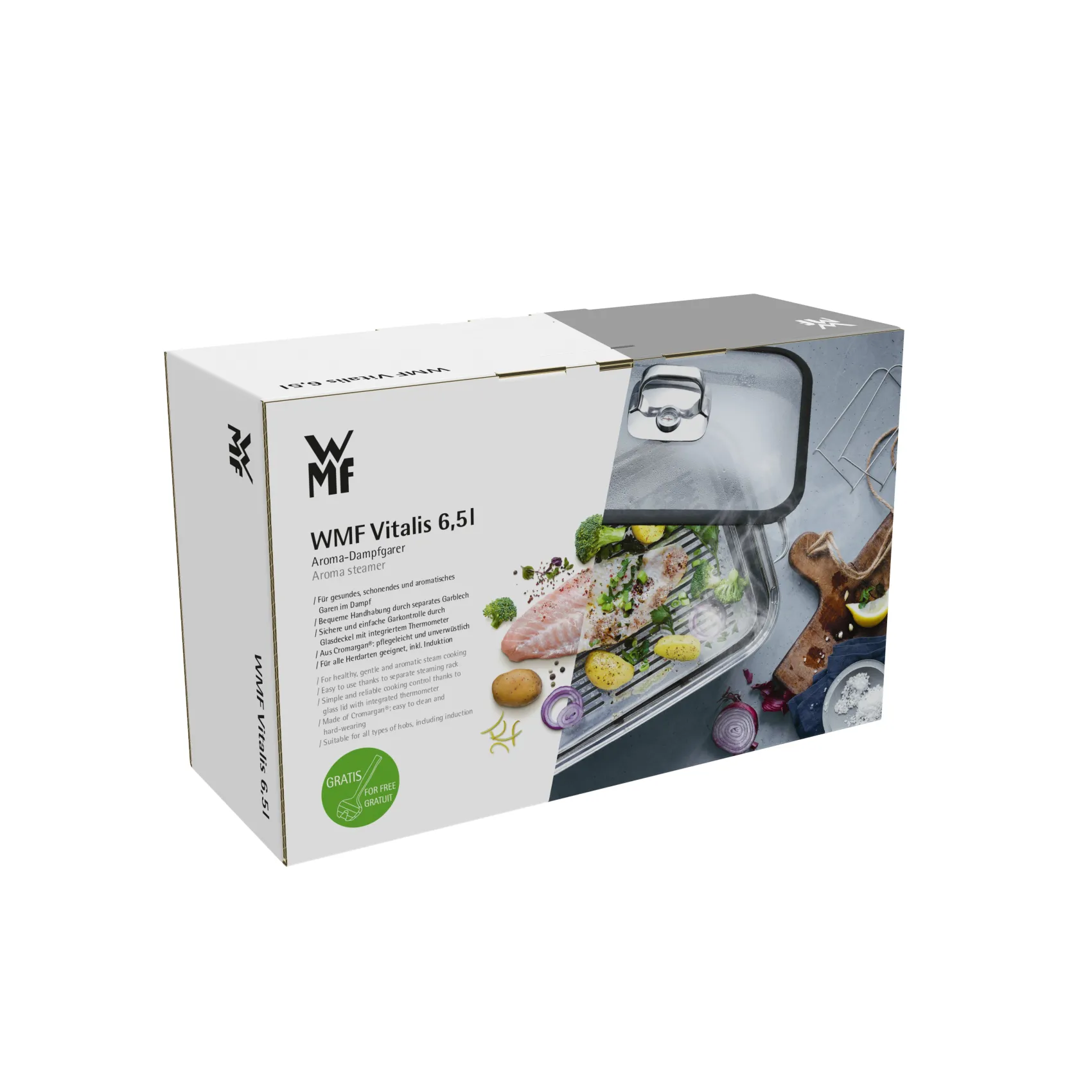 WMF Dampfgarer|Vitalis Aroma-Dampfgarer 6,5 l mit Spargelzange