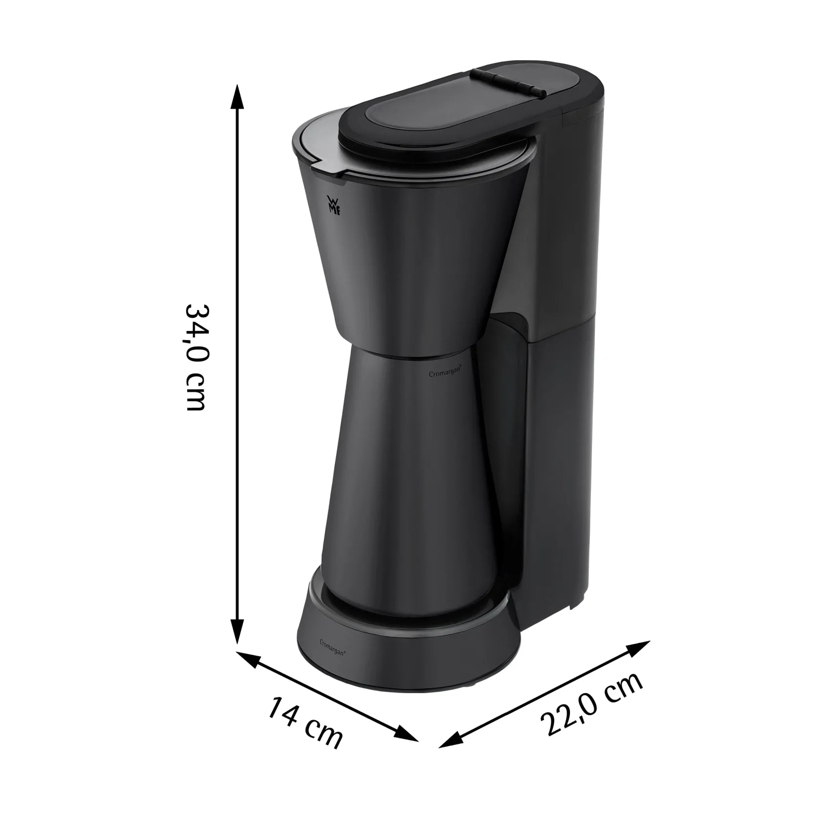 WMF Filterkaffeemaschinen|KÜCHENminis Aroma Kaffeemaschine Thermo to go, Deep Black