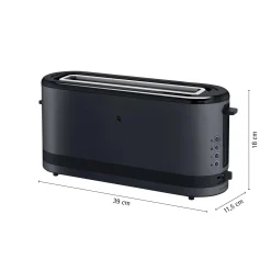 WMF Toaster|KÜCHENminis Langschlitz-Toaster, Deep Black