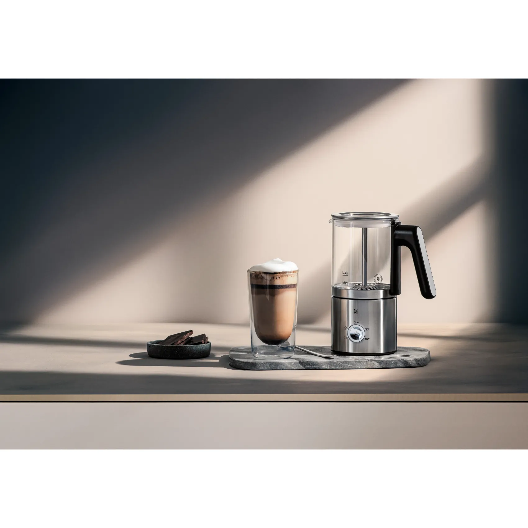 WMF Milchaufschäumer|Lono Glas-Milchaufschäumer