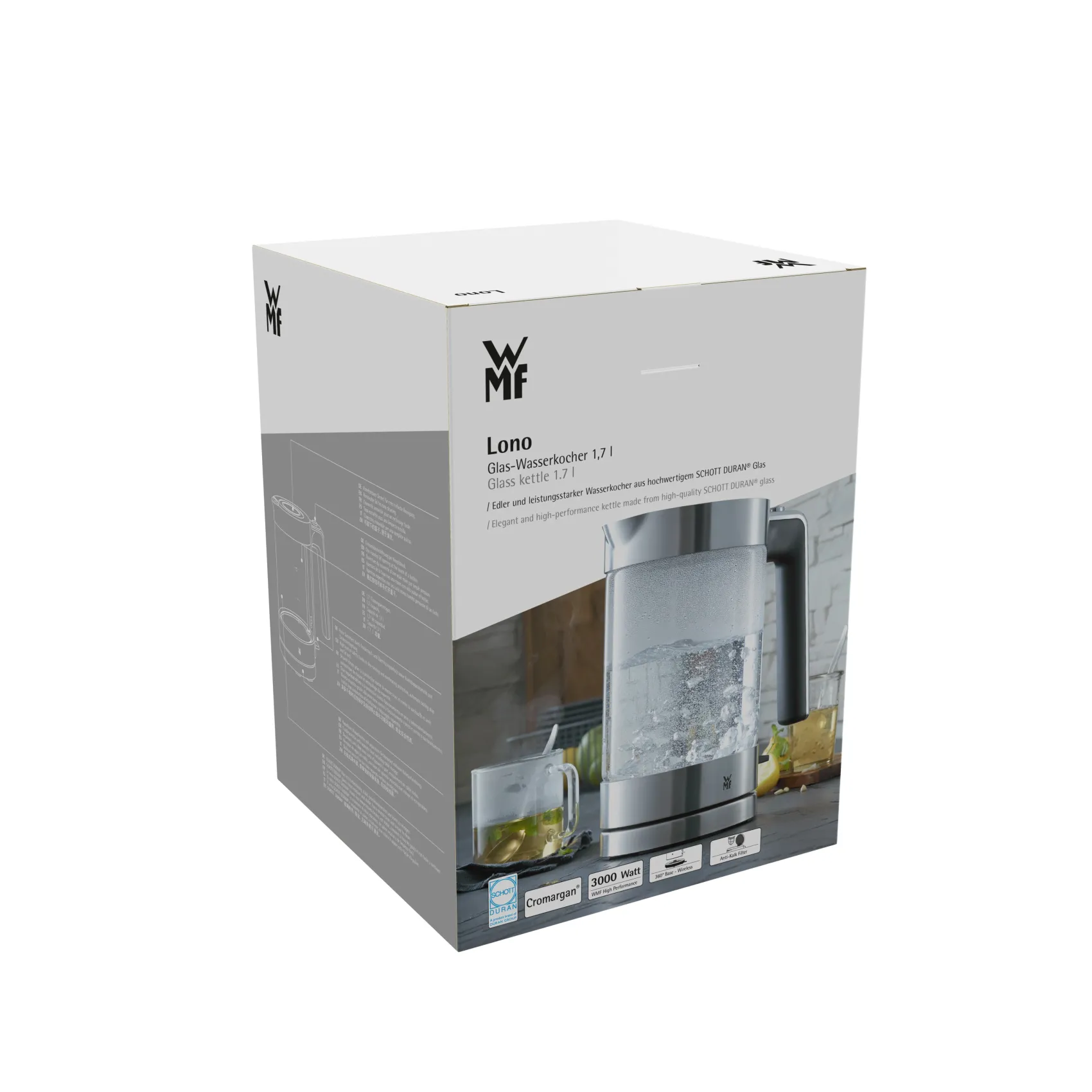 WMF Weitere Küchengeräte|Wasserkocher|Lono Glas-Wasserkocher 1.7 l