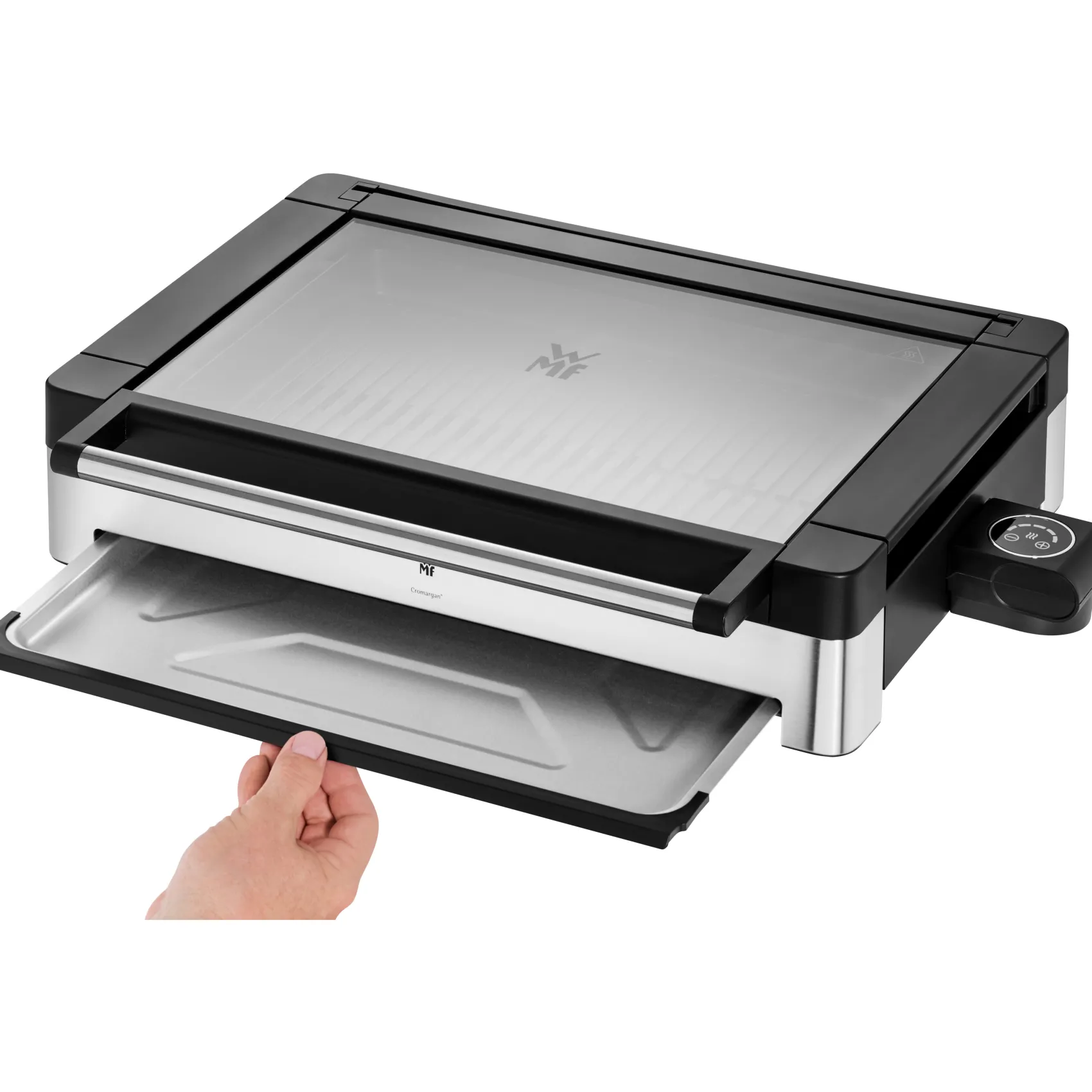 WMF Elektrogrills|Lono Tischgrill gerippt mit Glasdeckel